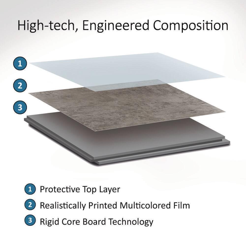 Palisade 25.6 in. x 14.8 in. Interlocking Vinyl Waterproof Wall Tiles