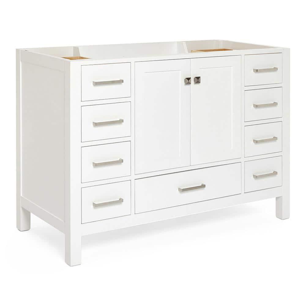 Ariel A049s-Bc Cambridge 48" Single Free Standing Vanity Cabinet Only - White