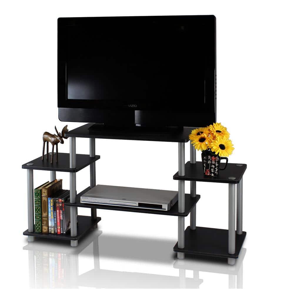 Furinno 11257 Turn - N - Tube No Tools Entertainment Center, Black