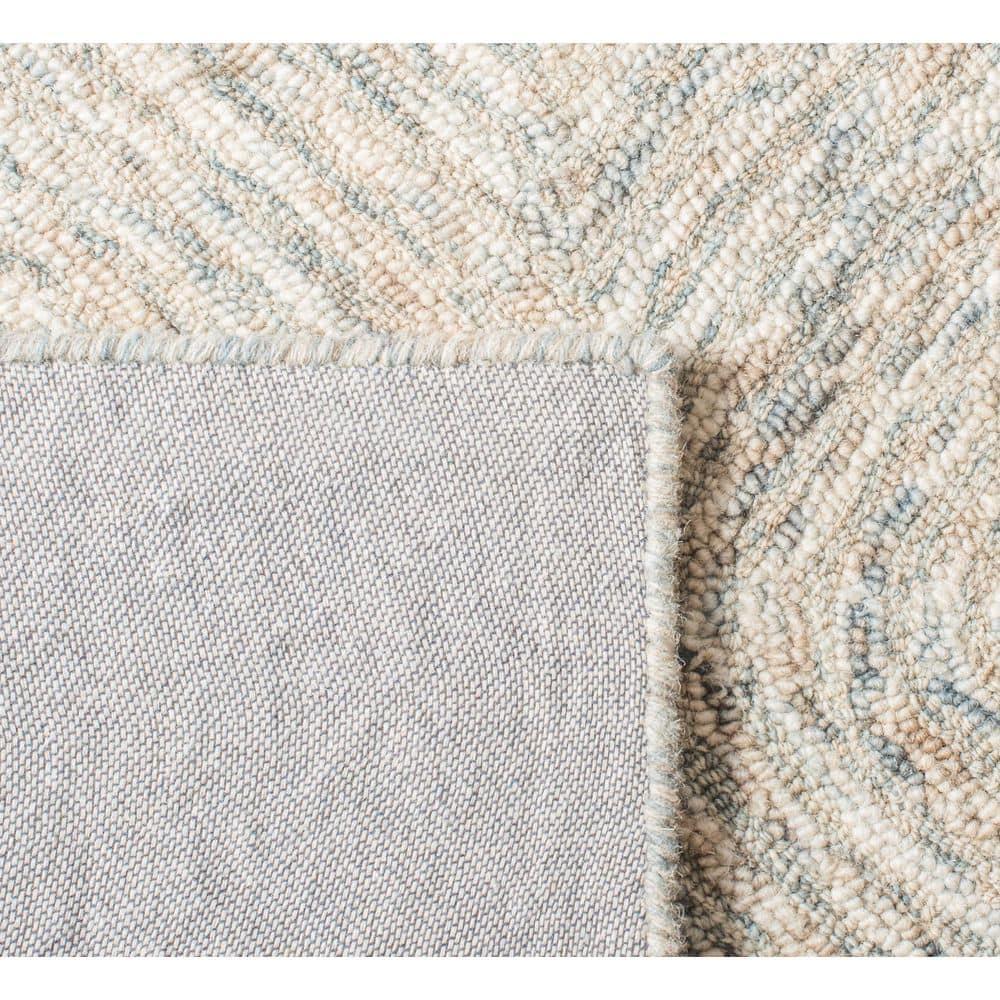 Ikat IKT703 Hand Tufted Area Rug - Beige/Grey - 4'x6' - Safavieh.