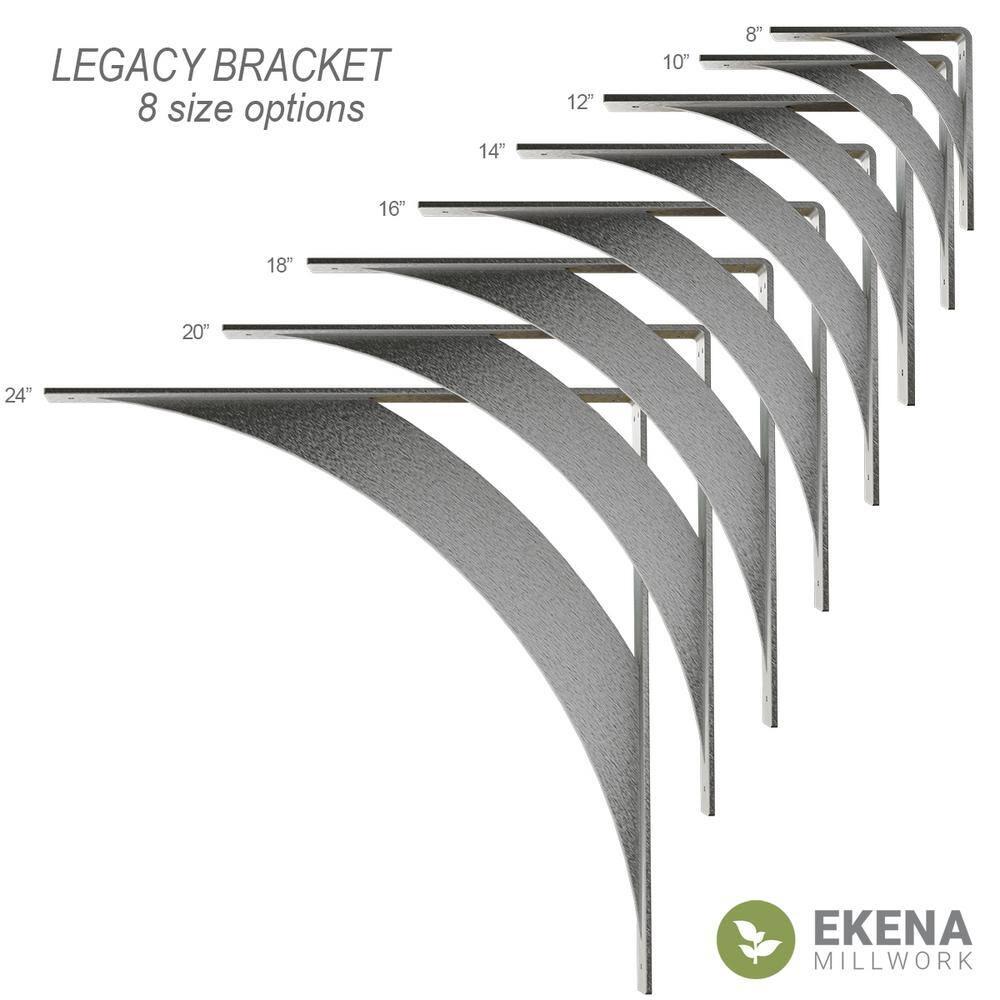 Ekena Millwork Legacy H 2'' W D Metal Bracket / Corbel