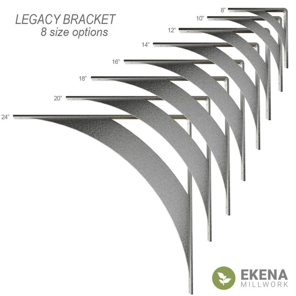 Ekena Millwork Legacy H 2'' W D Metal Bracket / Corbel