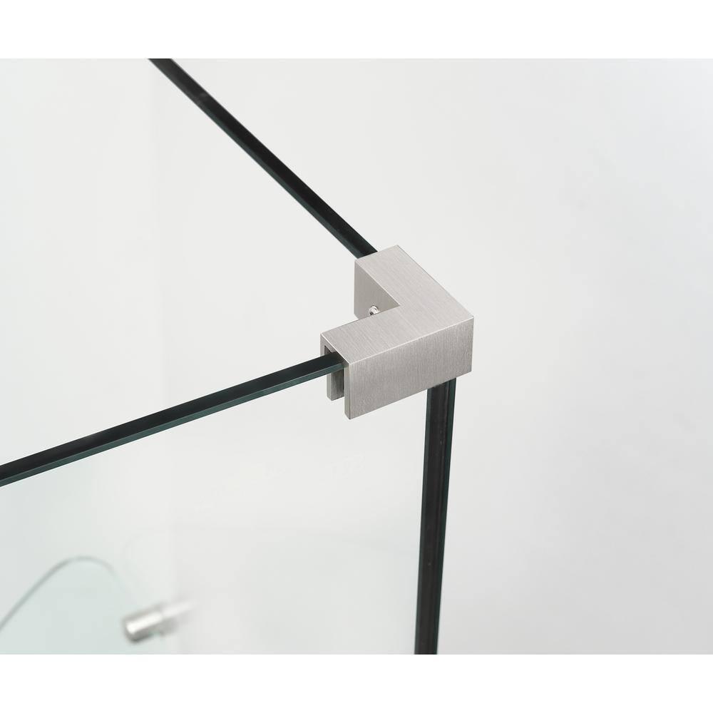 Aston SEN967EZ-SS-322632-10 Bromley 32.25" x 72" Rectangle Hinged Shower Enclosure