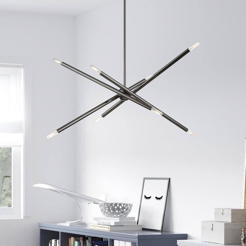 Livex Lighting Soho 8 - Light Chandelier in  Black Chrome