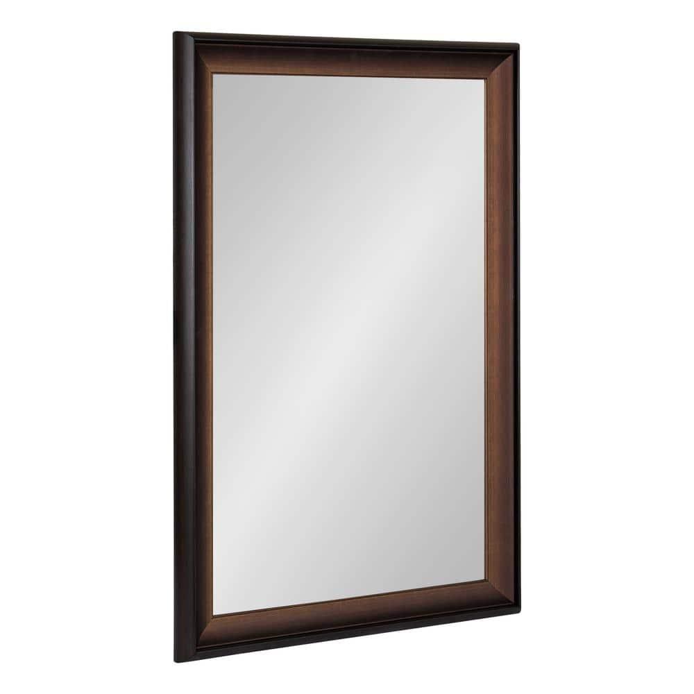 20"x30" Gotley Rectangle Wall Mirror Bronze - Kate & Laurel All Things Decor: Transitional Style, No Assembly, Plastic Frame