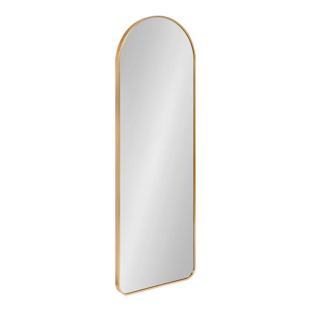 Kate and Laurel Zayda Metal Arch Mirror, 16x48, Gold