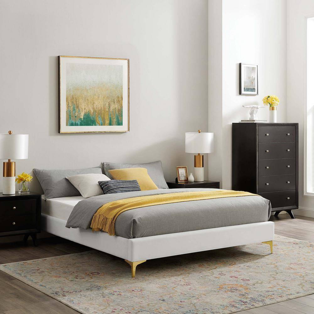 Modway Sutton Queen Performance Velvet Bed Frame