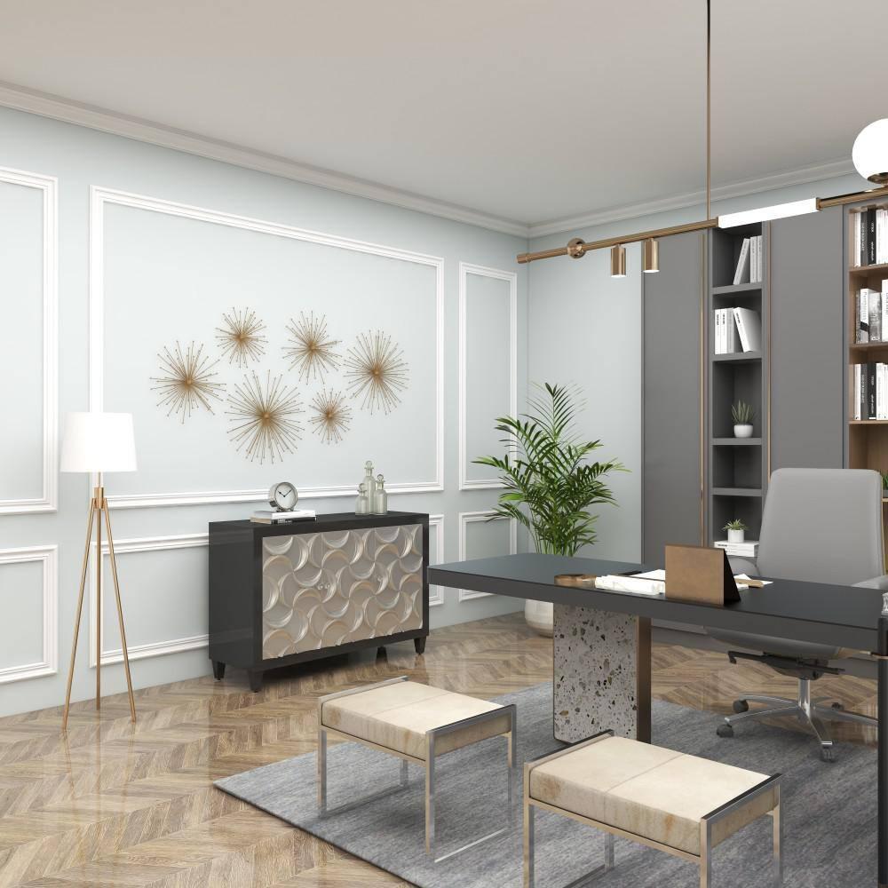 George Oliver Metal 3D Starburst Gold Wall Decor Set