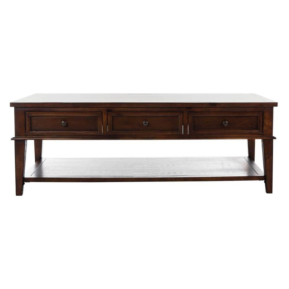 Manelin Coffee Table - Sepia - Safavieh
