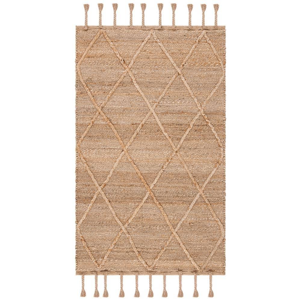 SAFAVIEH Natural Fiber Nancy Solid Area Rug, Natural, 2'3" x 4'