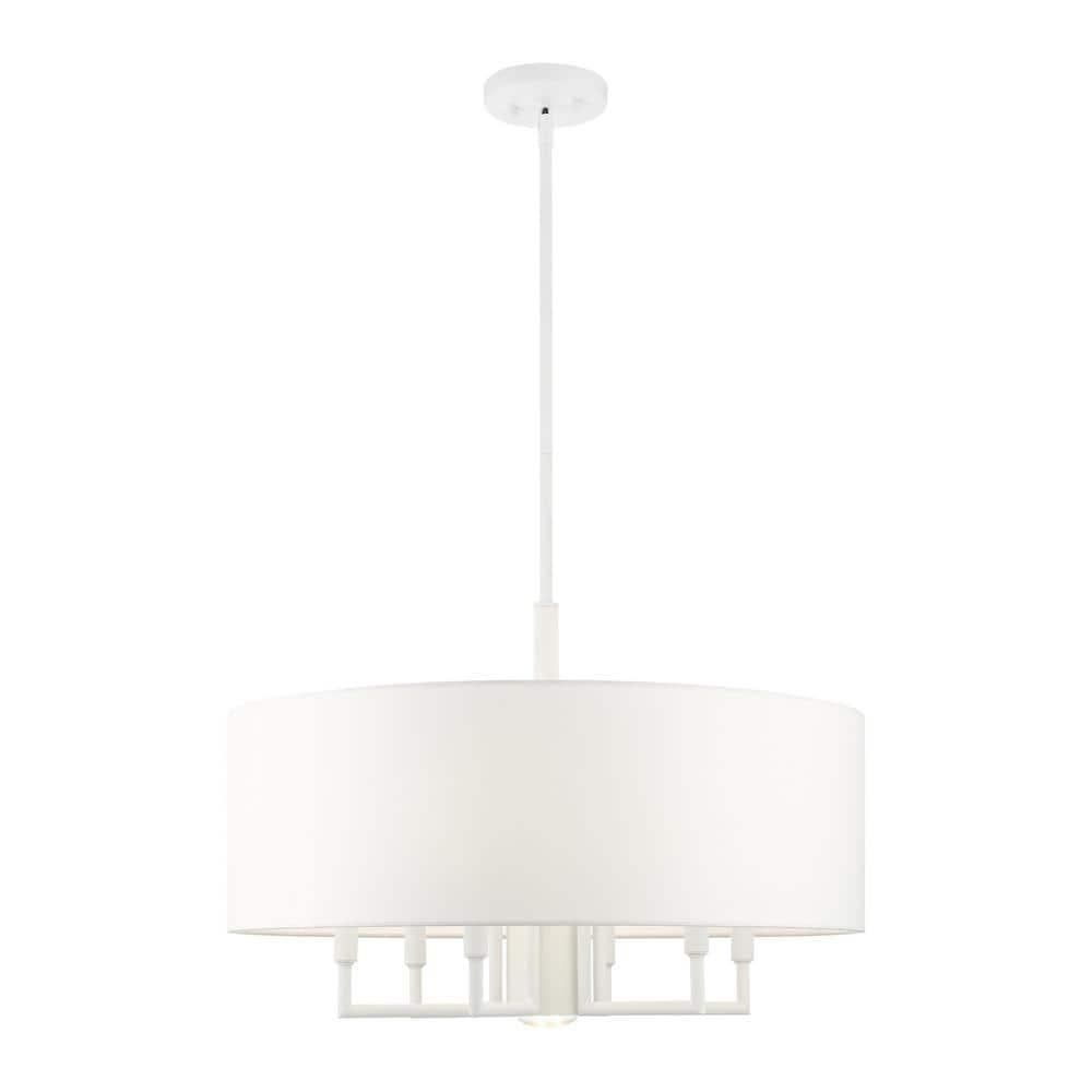 Moonlighter 7 Light Metal Dimmable Drum Chandelier