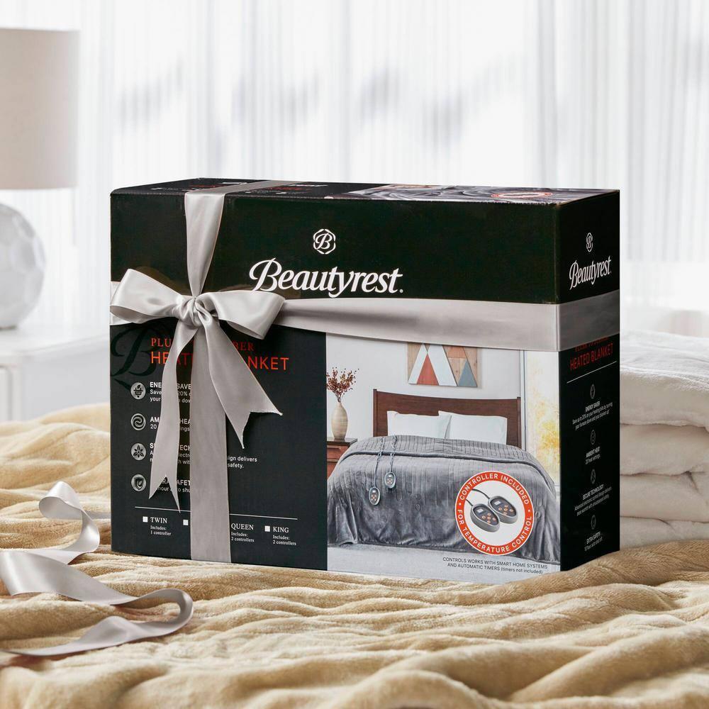 Beautyrest Beautyrest Heated Oversized Microlight to Berber Blanket