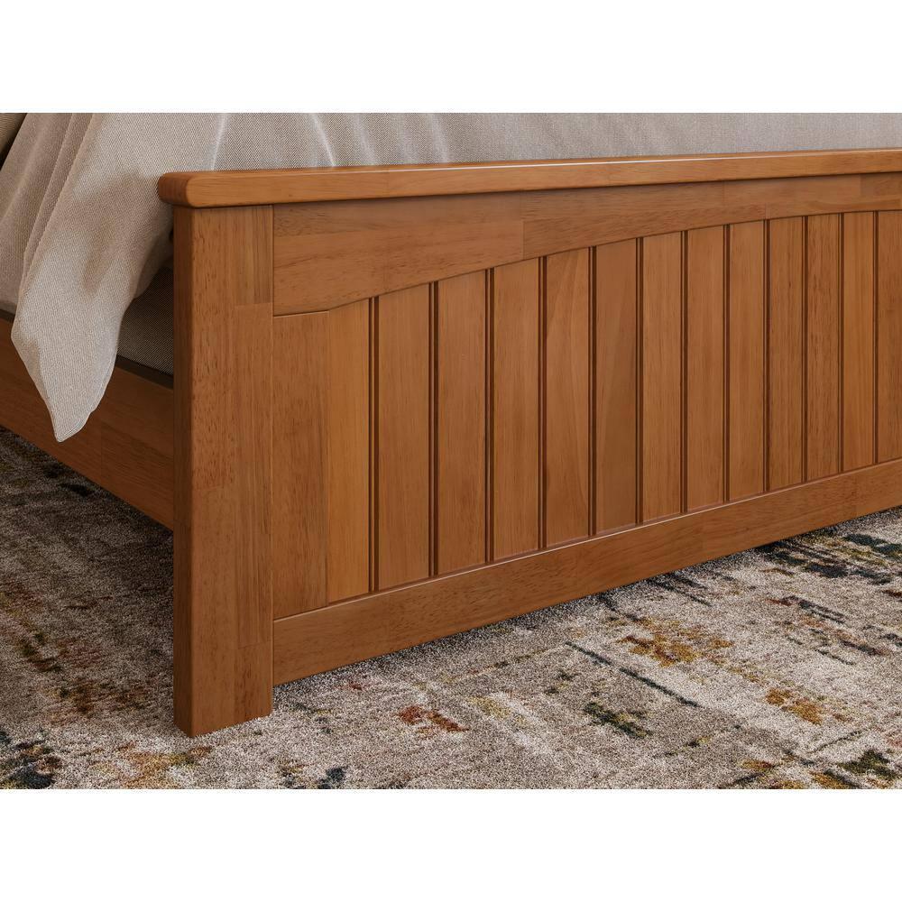 AFI Furnishings Nantucket Low Profile Solid Wood Platform Bed with Matching Footboard