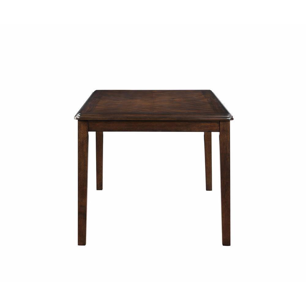 New Classic Gia 60" 5-Piece Rectangular Wood Dining Set with 4 Chairs in Cherry