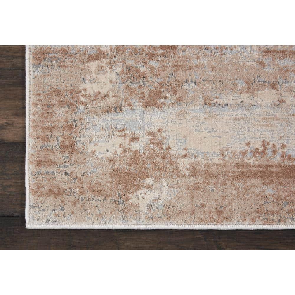 Nourison Rustic Textures Modern Indoor Area Rug Beige 2'2" x 7'6"