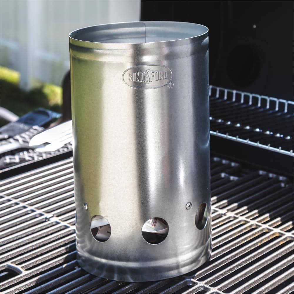 Kingsford Quick Start Zinc-Plated Steel Charcoal Chimney Starter