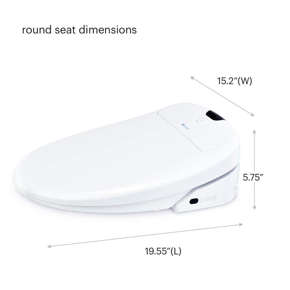 Brondell S1400-RW Swash 1400 Luxury Bidet Toilet Seat Round