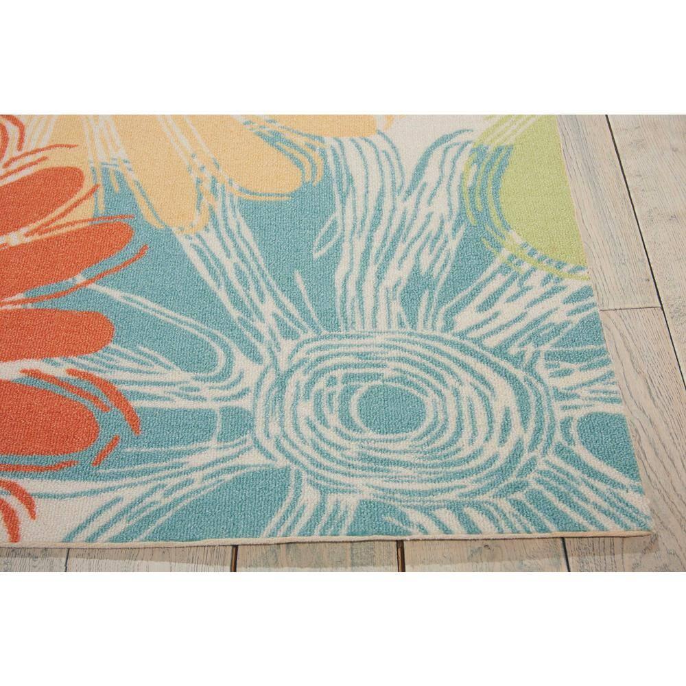 Nourison Home & Garden Ivory Indoor/Outdoor Area Rug RS022 5'3" x 7'5"
