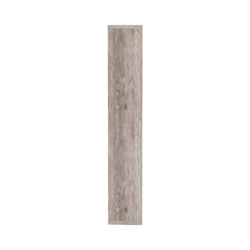 70.75" Theo 8 Shelf Bookcase Gray Driftwood - Coaster