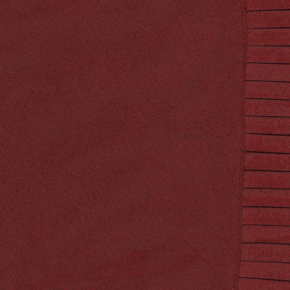 Versailles Faux Silk Room Darkening Single Window Curtain Panel - 52" x 108" - Rouge Red - Elrene Home Fashions