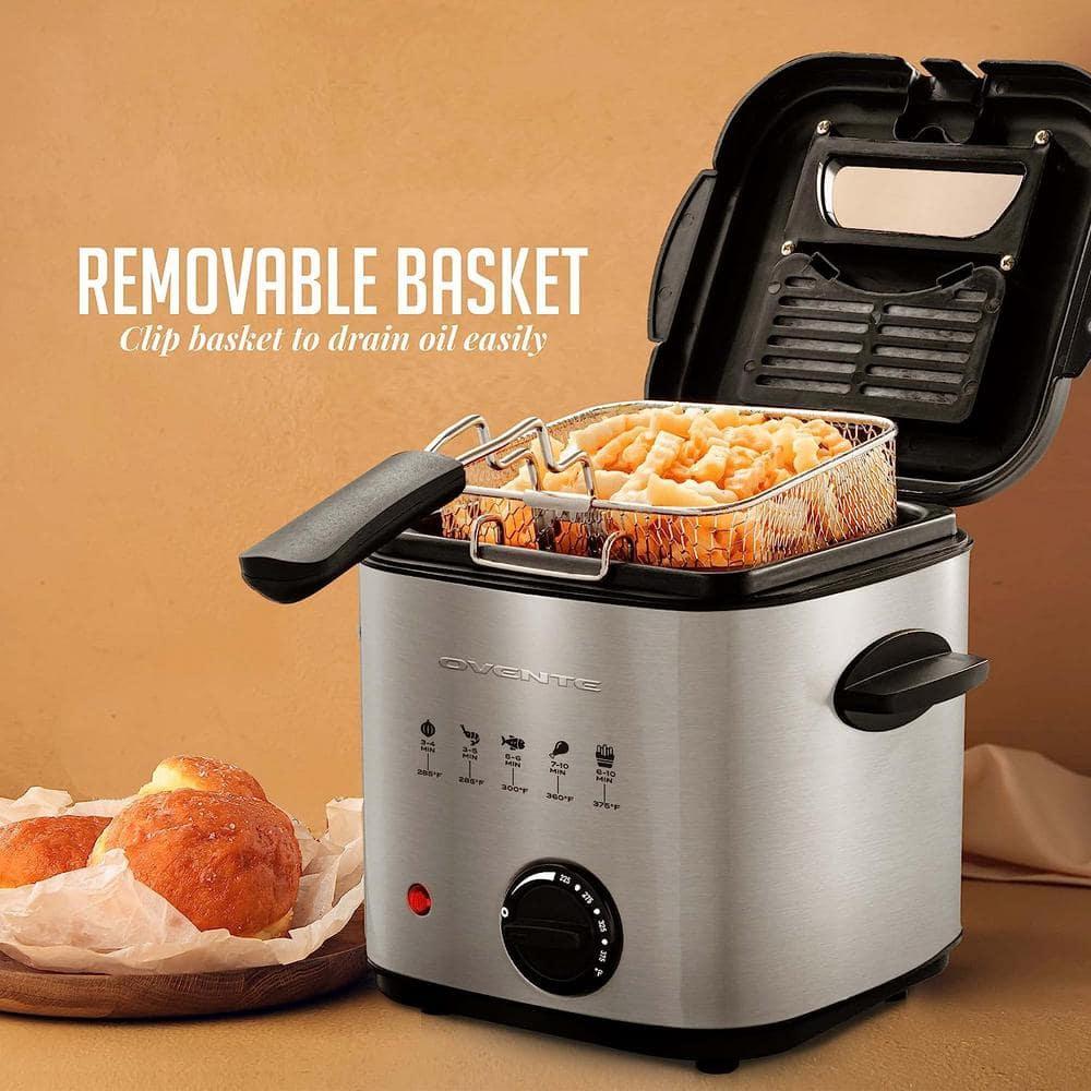 Ovente OVENTE 1.5 Liter Electric Deep Fryer with Frying Basket