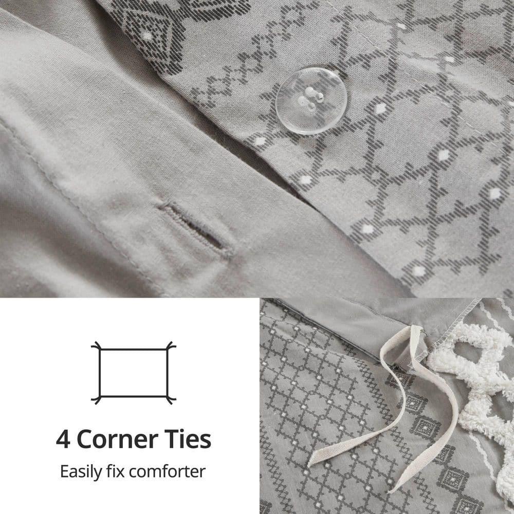 INK+IVY Imani Cotton Printed Duvet Cover Set