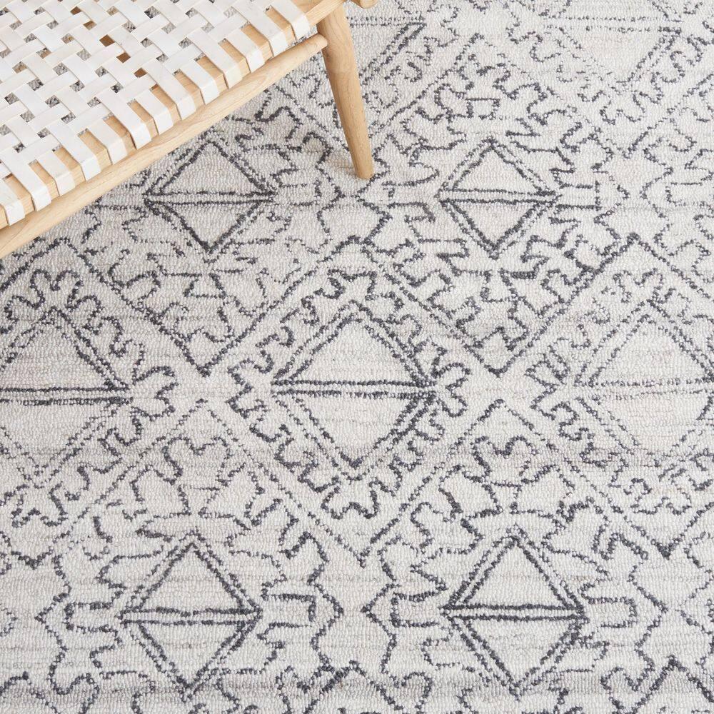Casablanca CSB241 Hand Tufted Area Rug - Ivory/Black - 3'x5' - Safavieh..