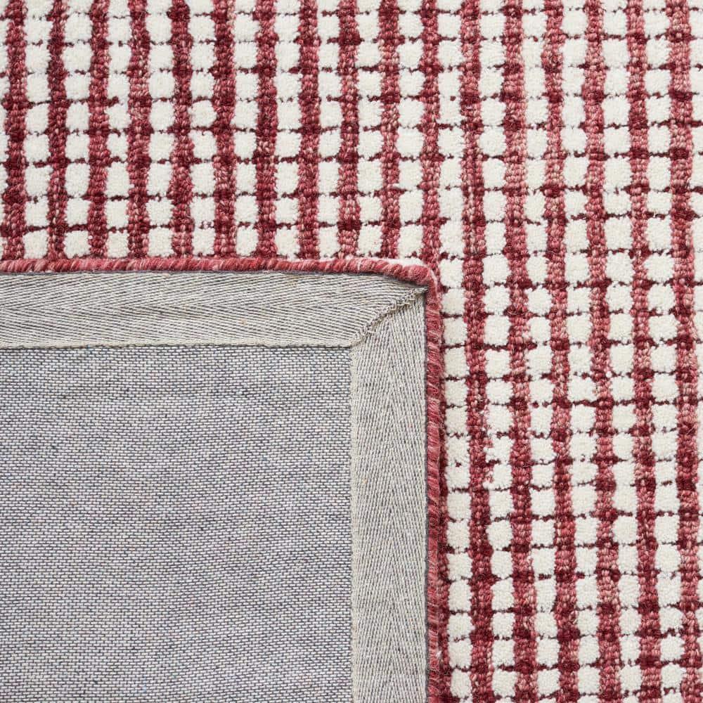 Latitude Run® Abstract Hand Tufted Wool Checkered Rug