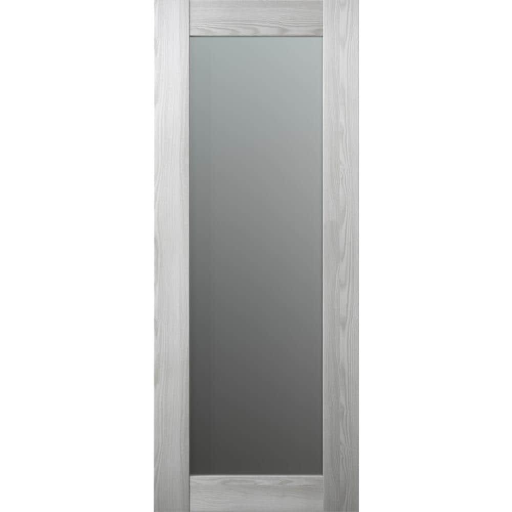 Belldinni Avon 79.375'' Solid + Manufactured Wood Glass French Doors
