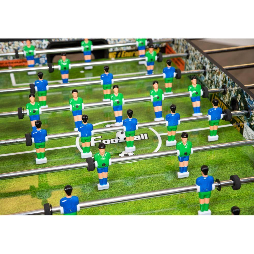 Hathaway Playoff 4-Foot Foosball Table, with Analog Scoring and Leg Levelers