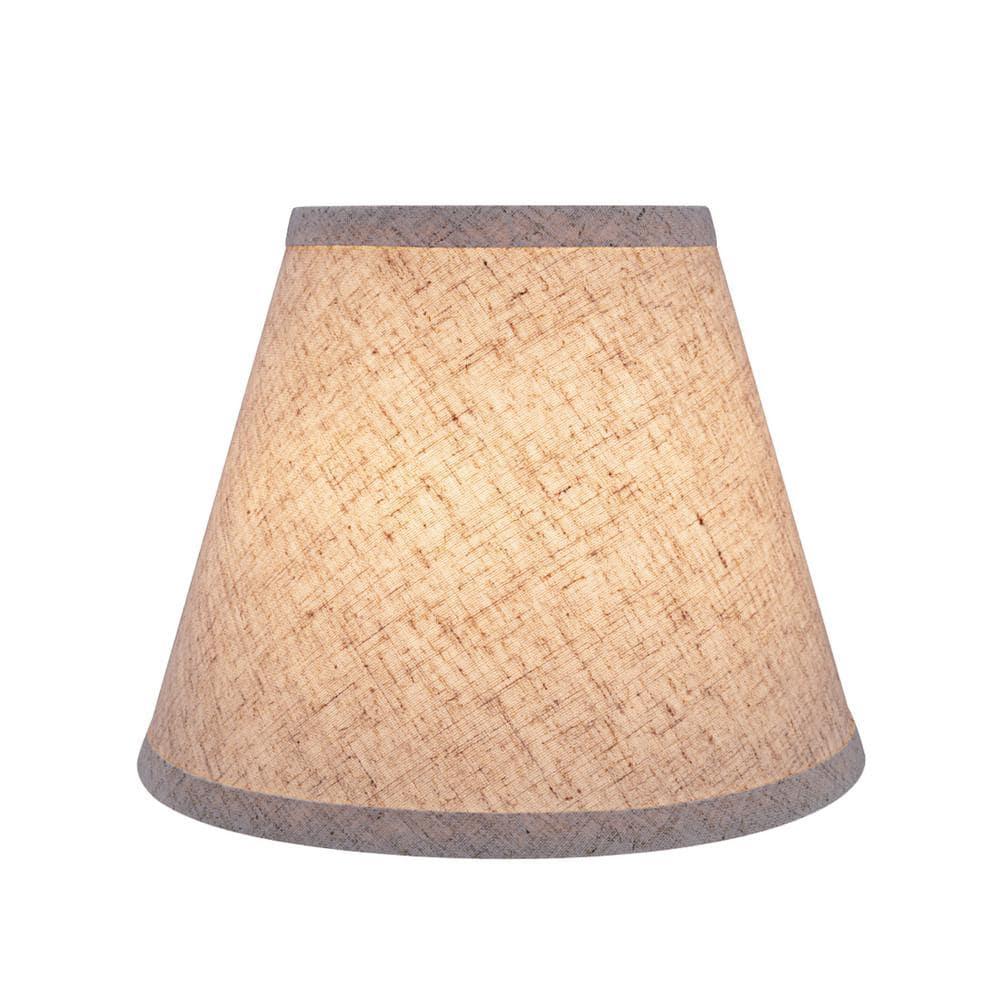 Aspen Creative 32426 Transitional Hardback Empire Shaped Spider Construction Lamp Shade in Beige, 9" wide (5" x 9" x 7")