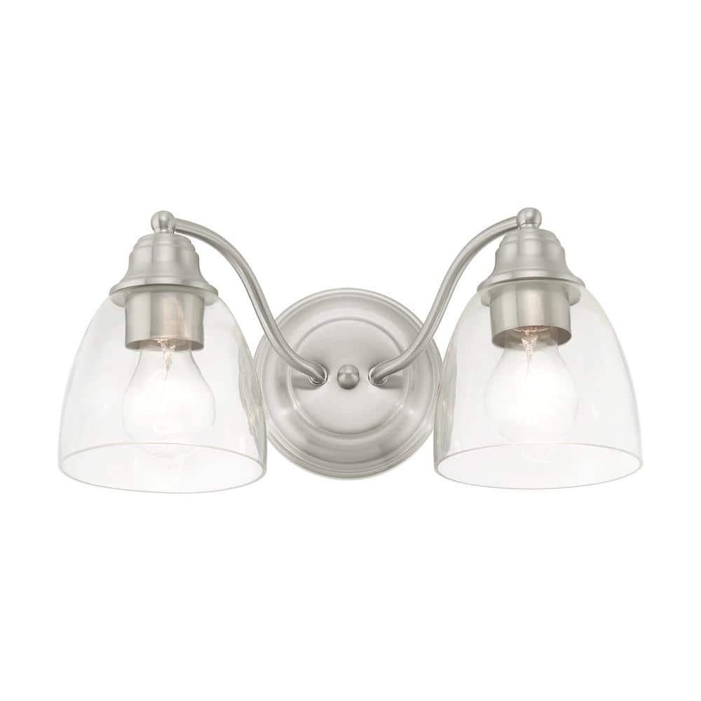 Livex Lighting Montgomery 2 - Light Vanity in  Brushed Nickel