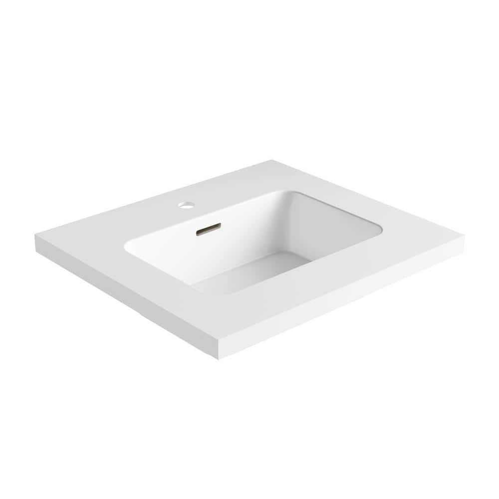 Dyconn Faucet 25'' Single Bathroom Vanity Top with Sink