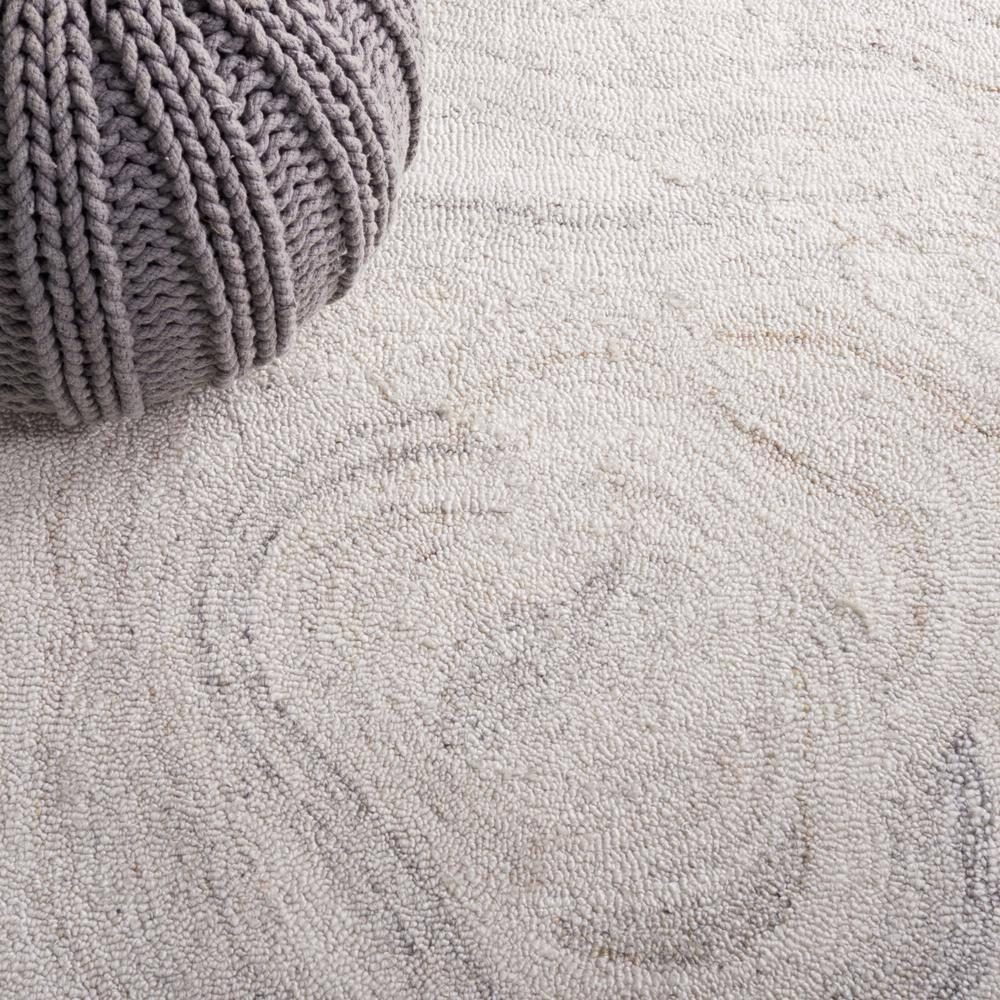 Abstract ABT148 Handmade Indoor Area Rug - Light Gray/Beige - 6'x6' - Safavieh