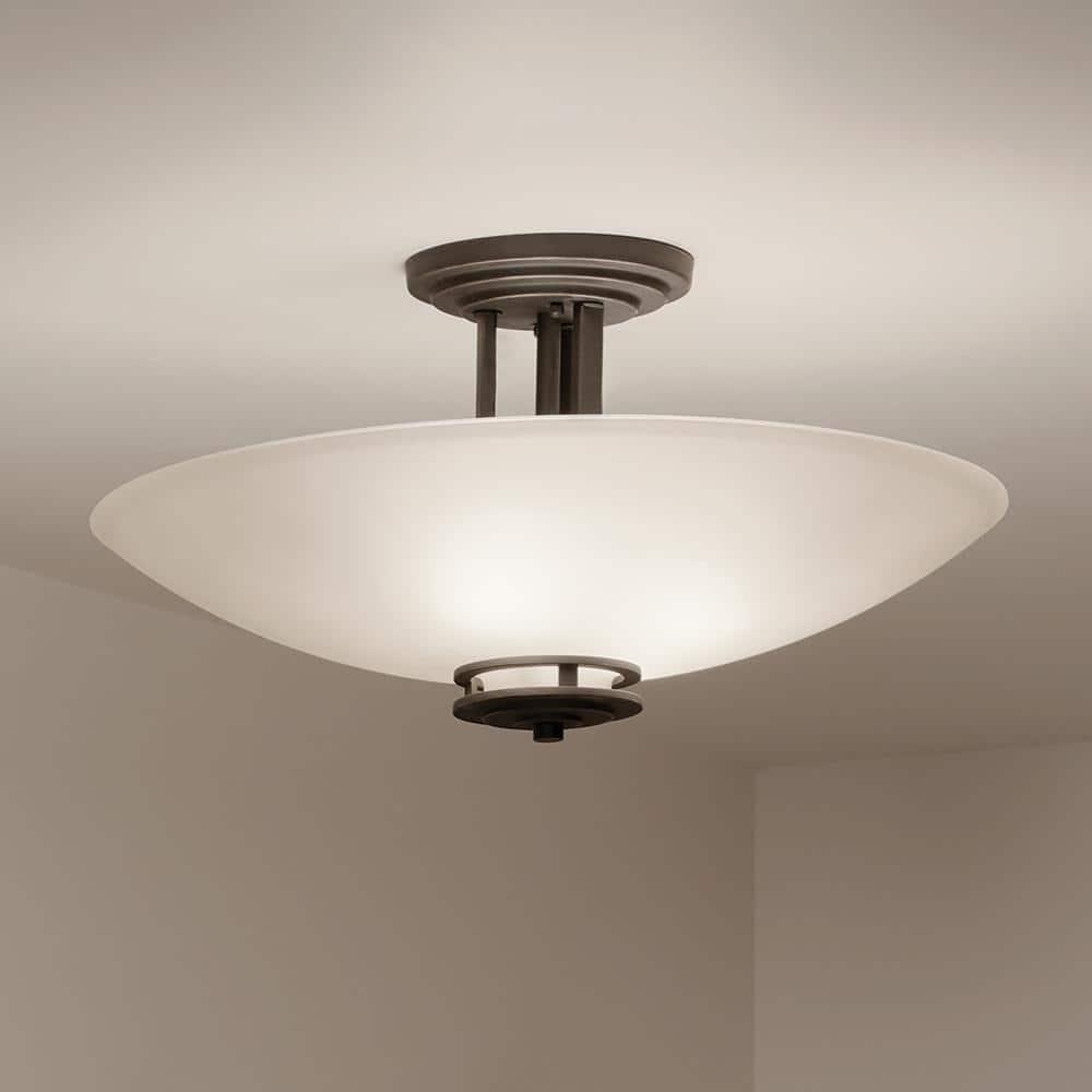 Hendrik Glass Semi Flush Mount