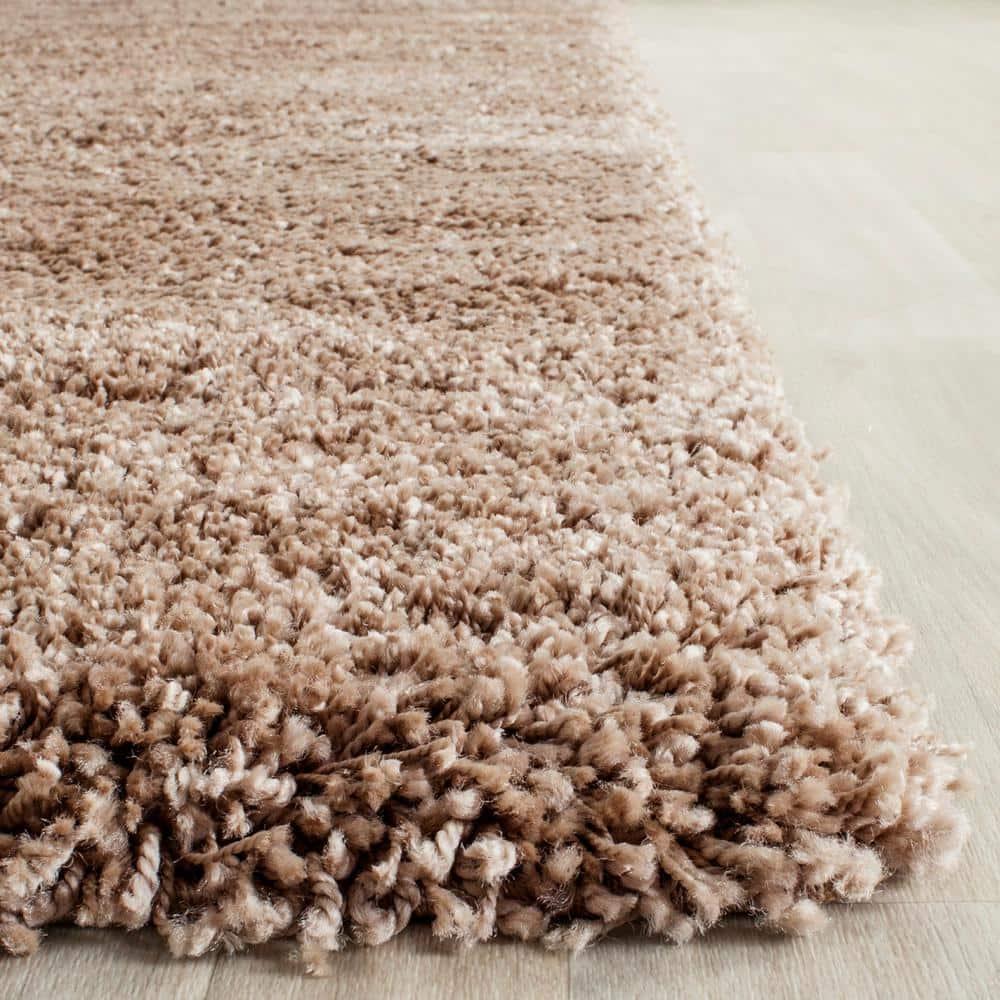 Milan Shag SG180 Power Loomed Indoor Accent Rug - Dark Beig - 3'x5' - Safavieh