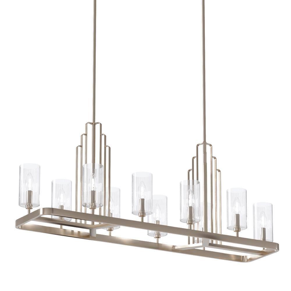 Kichler Lighting Kimrose 10 - Light Chandelier in  Polished Nickel
