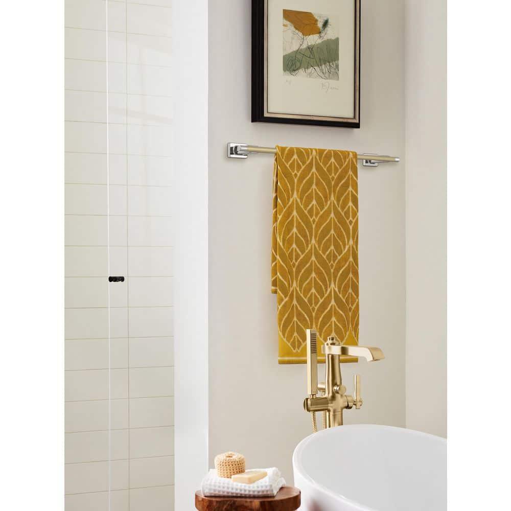Amerock Esquire Polished Nickel/Golden Champagne 24 inch (610mm) Towel Bar
