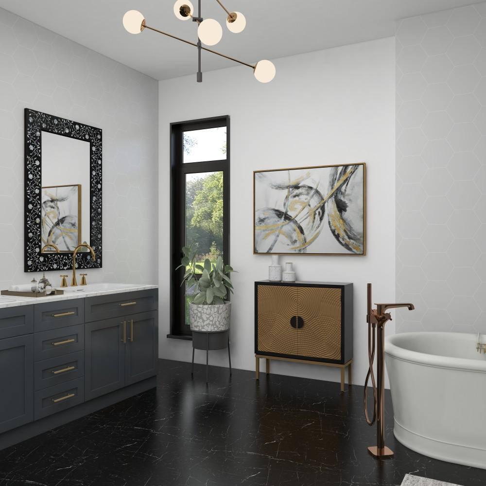 Mercury Row® Wood Relief Ripple Design 1 Shelf and 2 Door Room Cabinet with Crescent Moon Handles