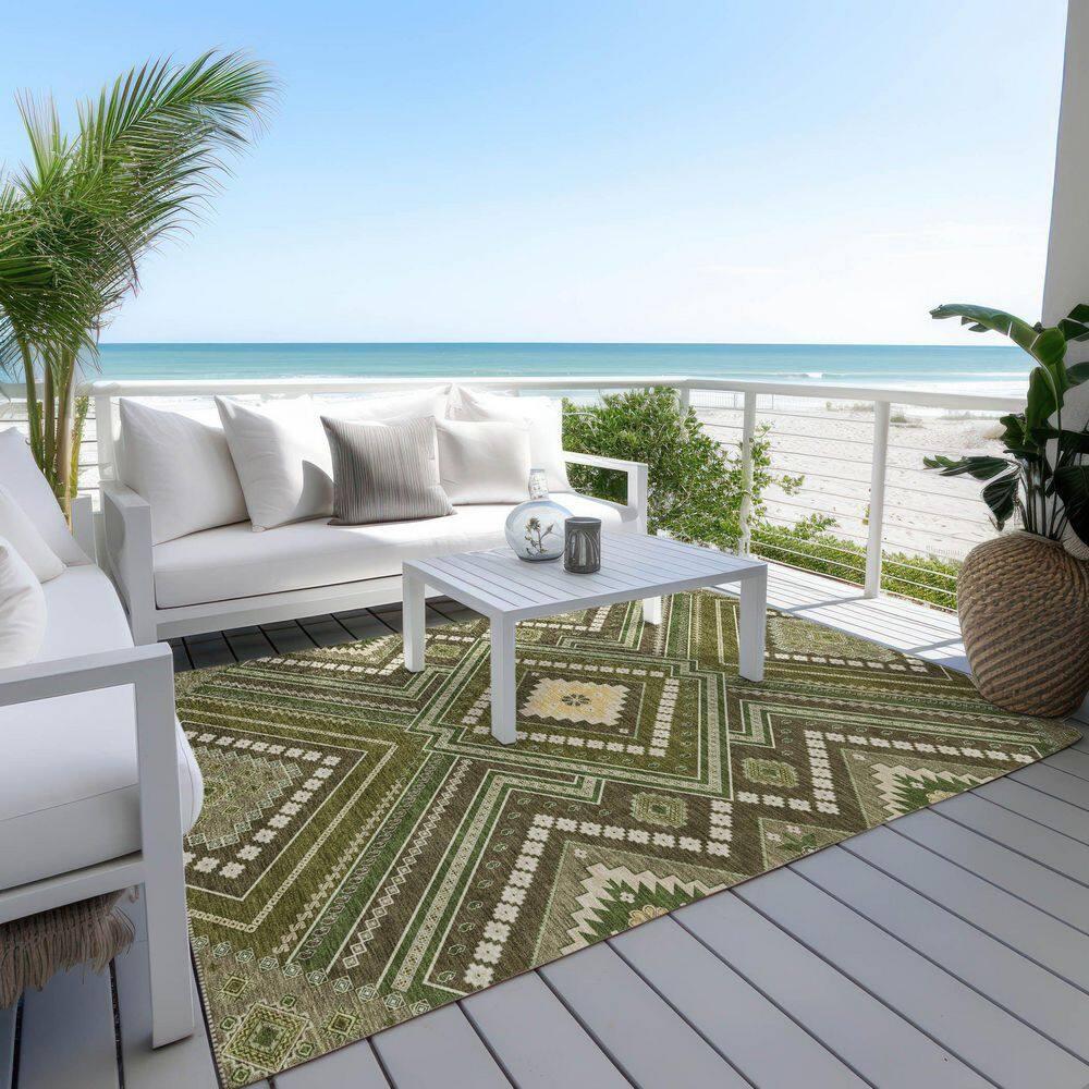 Machine Washable Indoor/Outdoor Chayden ACN1010 Rug