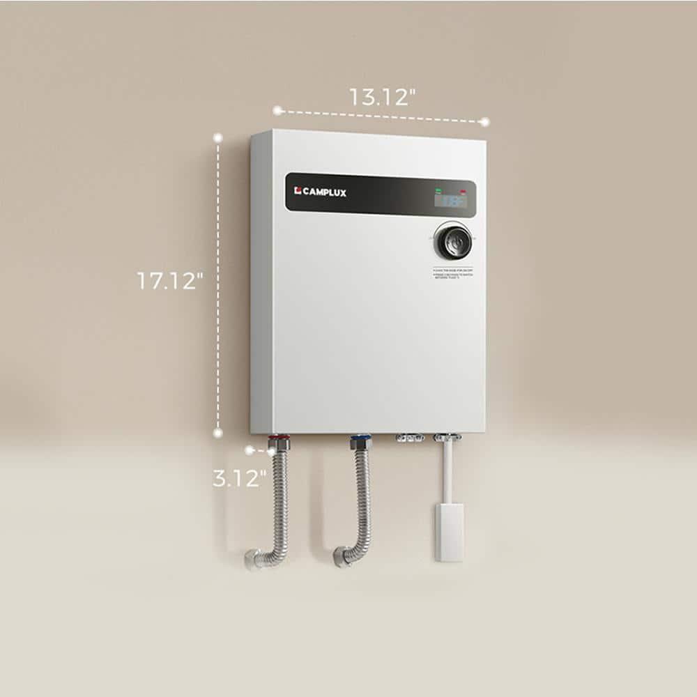 CAMPLUX 18KW 240V Electric Tankless Water Heater , Instant Hot Water Heater