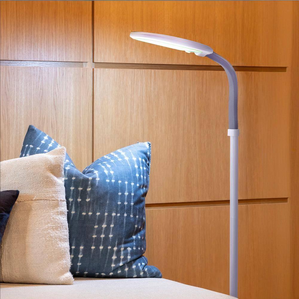 Brightech Litespan Slim 55 in. Industrial Dimmable LED Directional Task Floor Lamp
