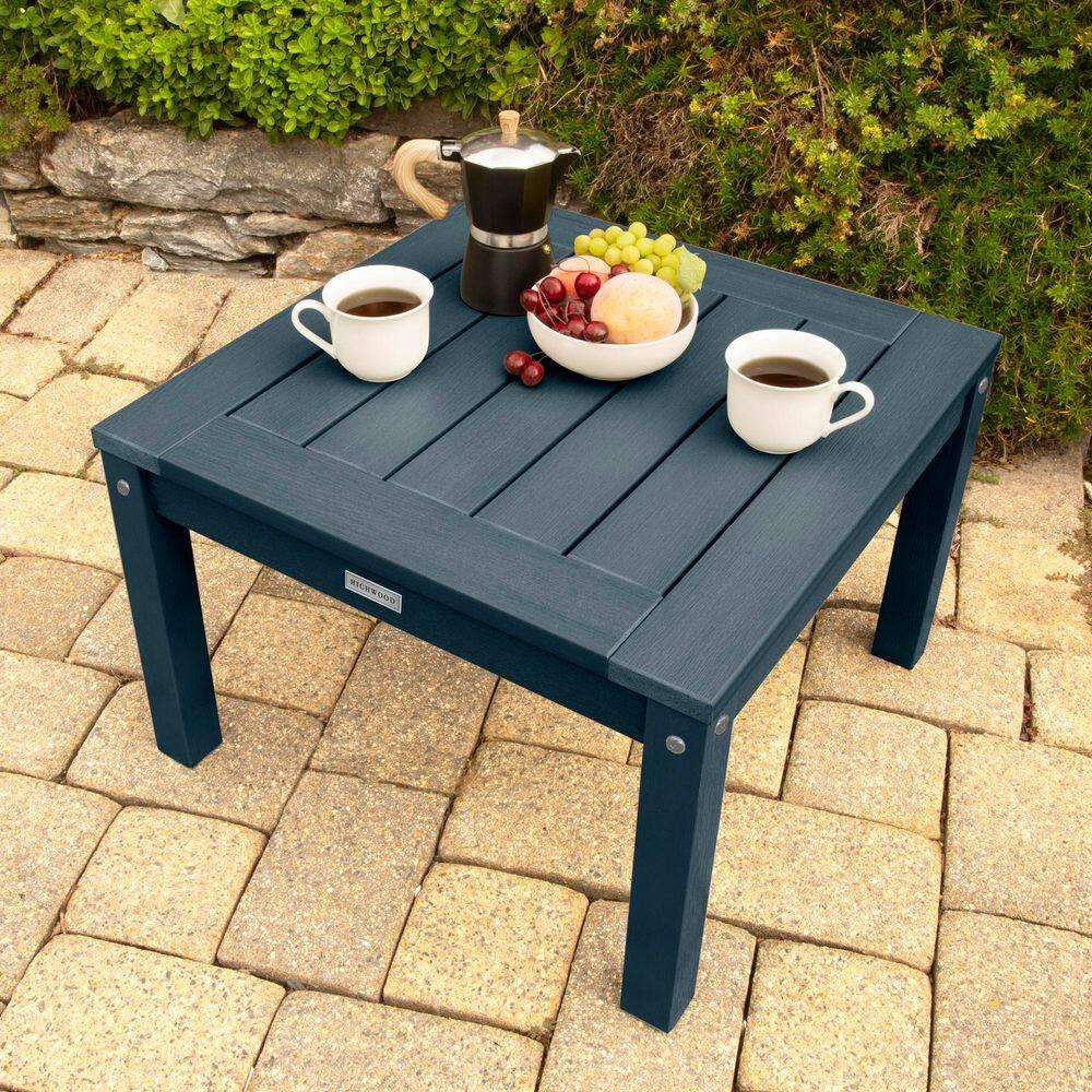 Highwood Adirondack Side Table - 24" W x 24" L x 16" H, Outdoor, Eco-friendly, Synthetic Wood