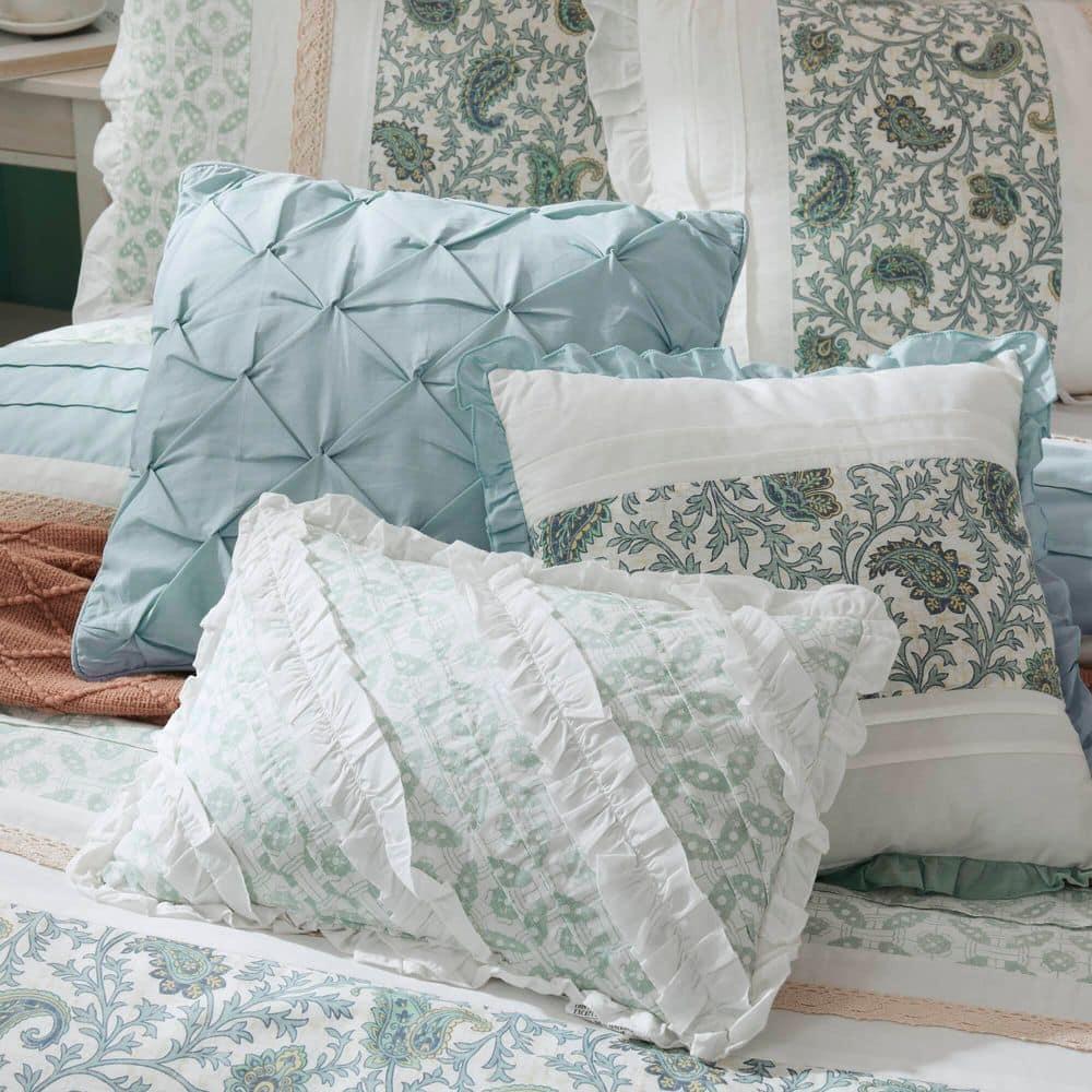 Madison Park Dawn 9 Piece Cotton Percale Comforter Set