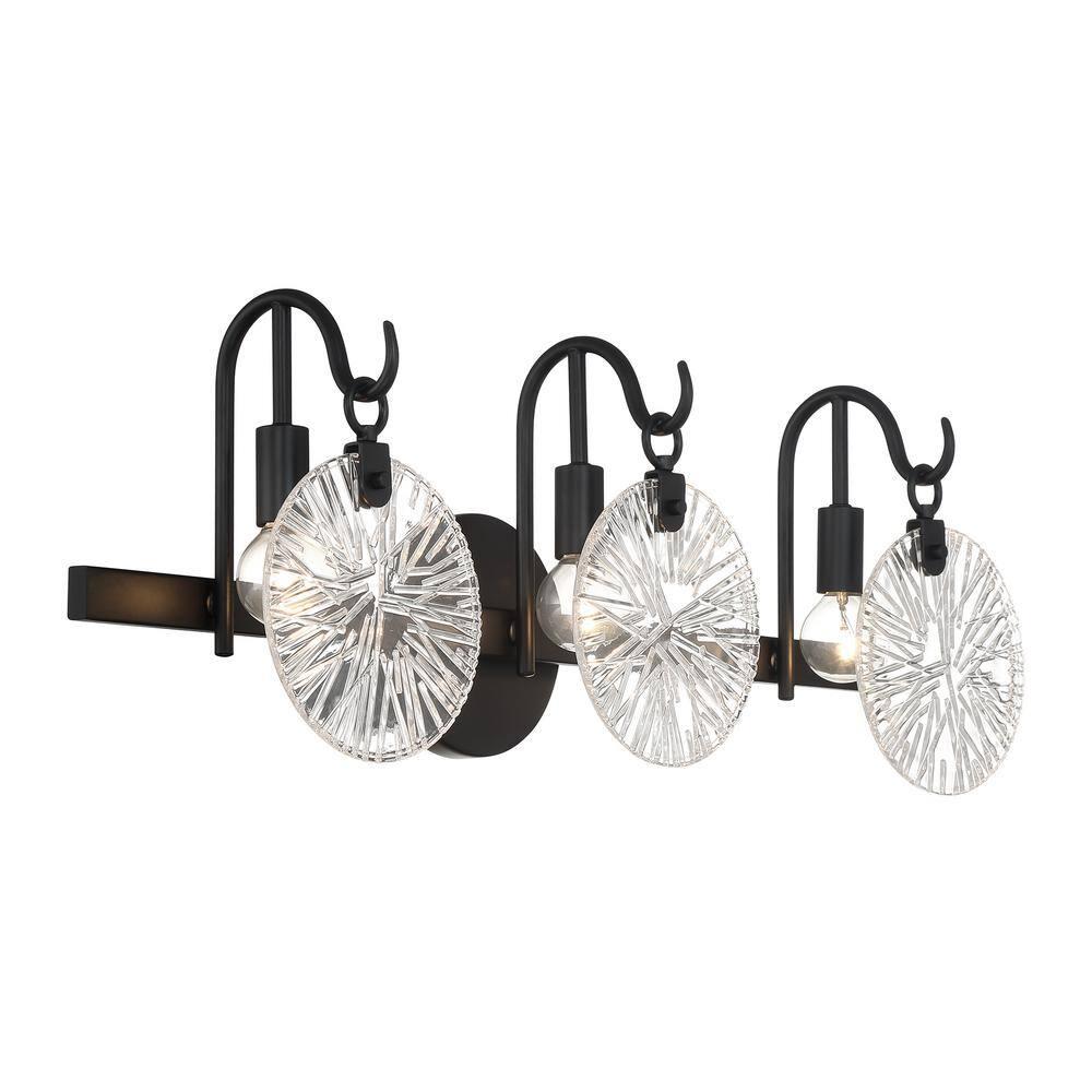 Savoy House Addison 3 - Light Vanity in  Matte Black