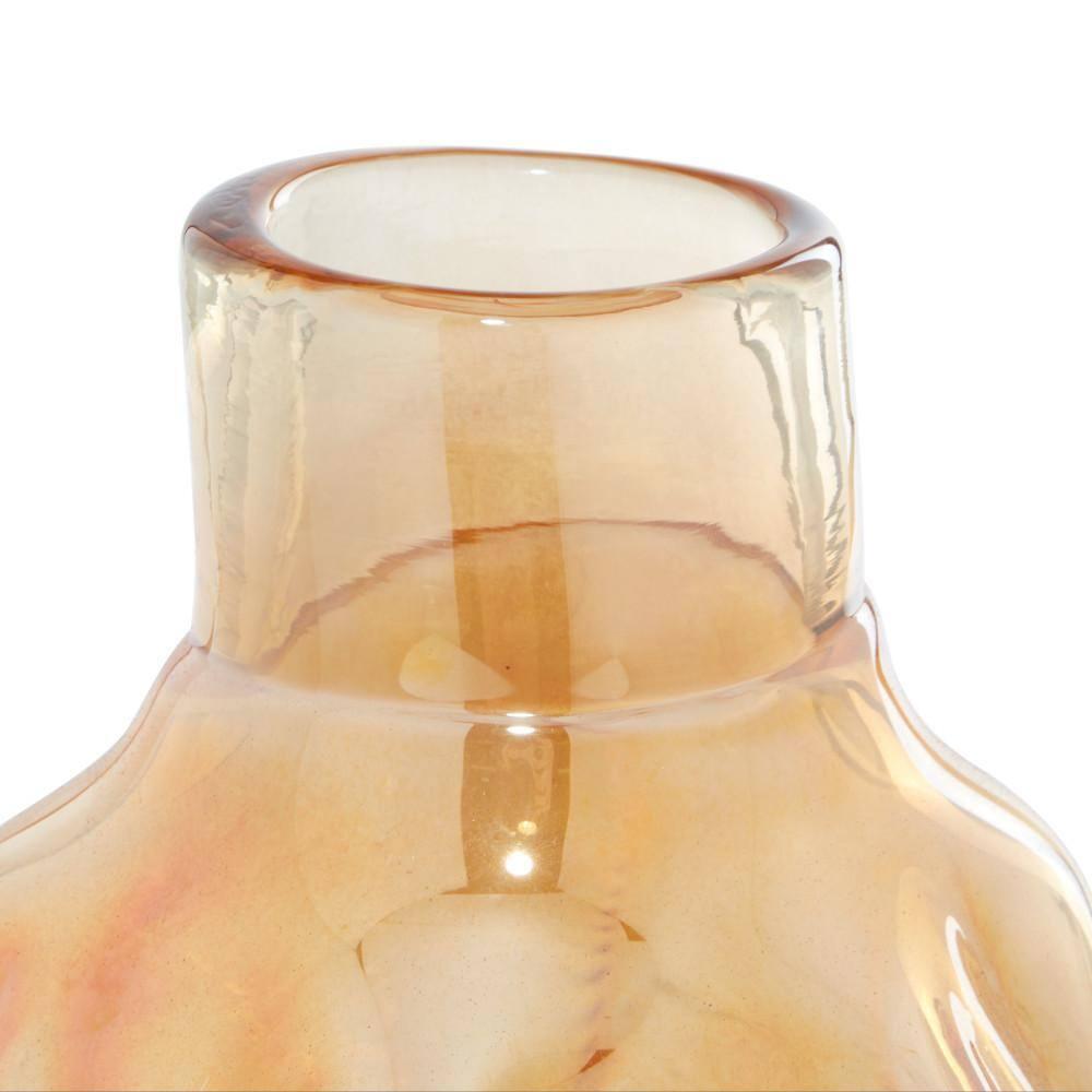 CosmoLiving by Cosmopolitan 14" Handmade Blown Gold Glass Vase