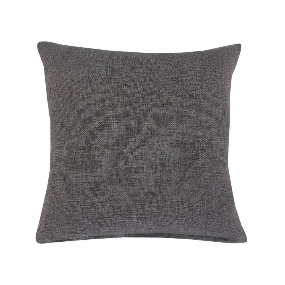 Ox Bay Modern Tufted Solid Throw Pillow, 20" x 20", Gray