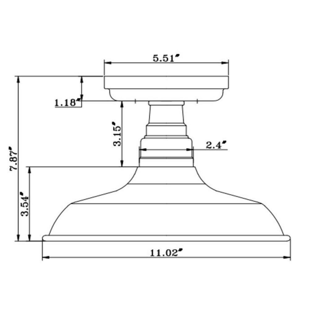 Design House  Kimball Indoor Ceiling Light in Galvanized Paint