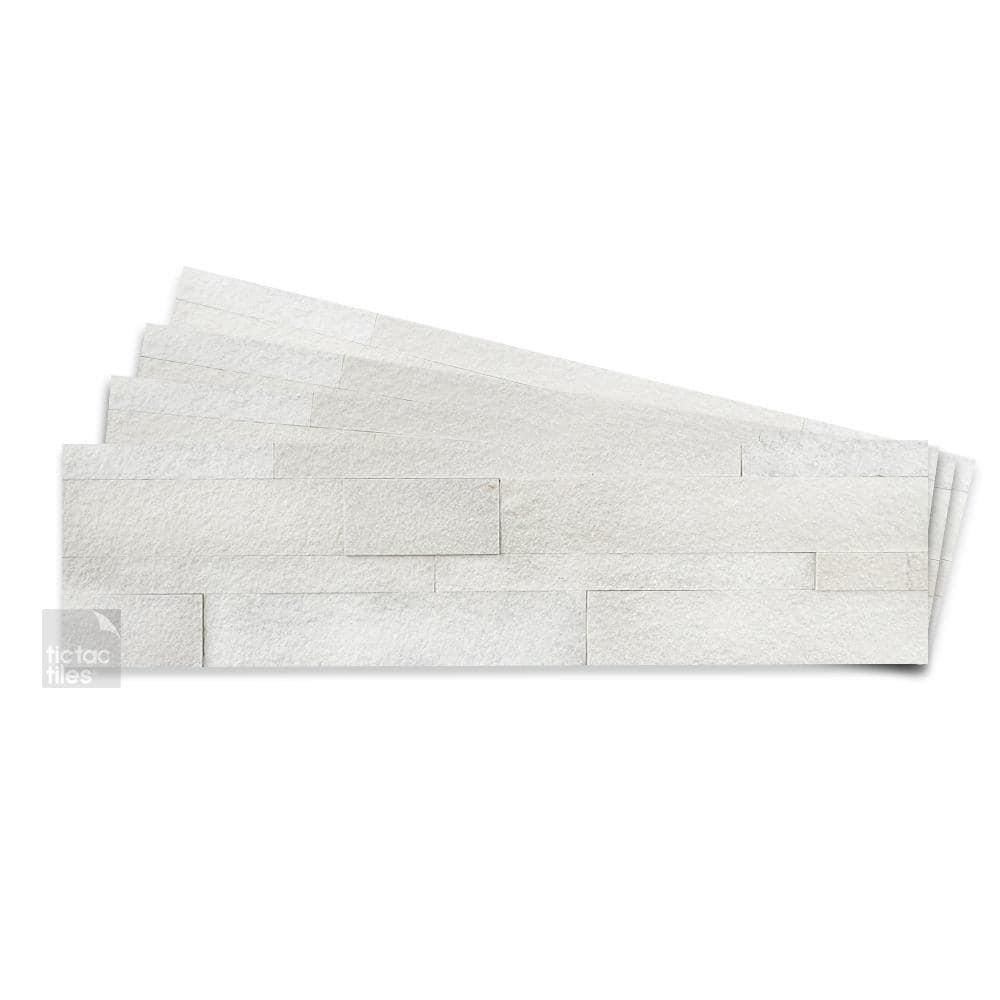 5.9'' W x 23.6'' L Natural Stone Peel and Stick Mosaic Tile