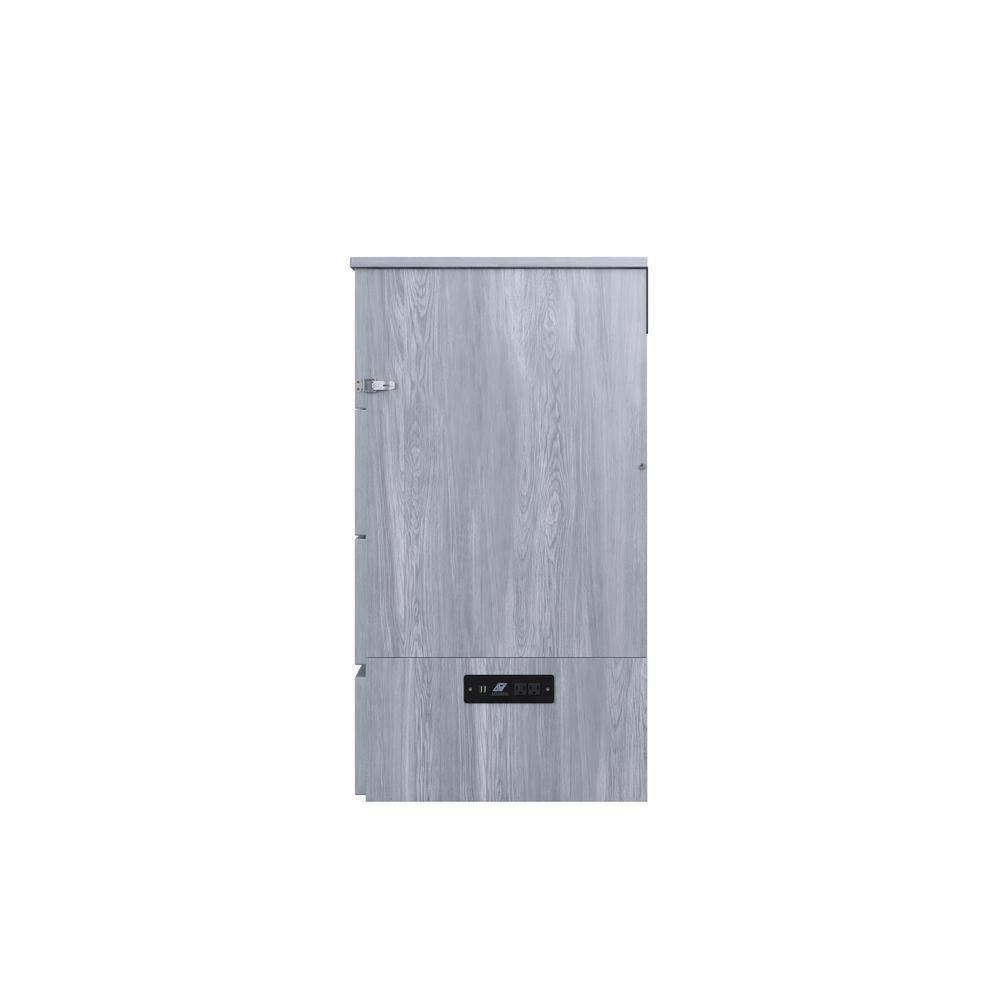 Deerfield Murphy Bed Chest Queen Driftwood with Charging Station